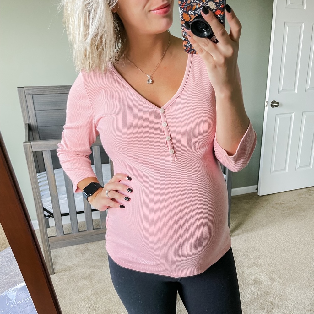 Old Navy Slim Fit Pink Shirt Small